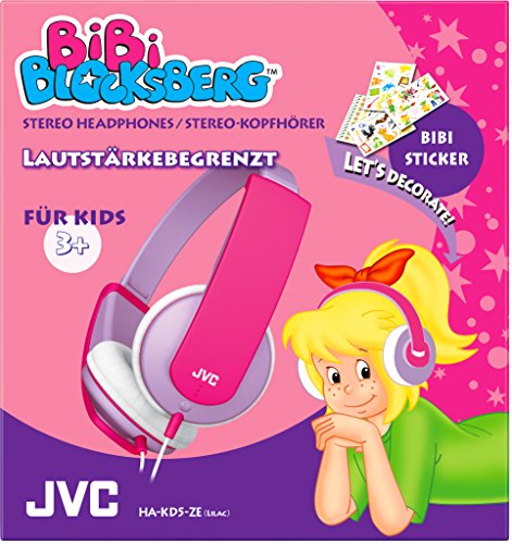 JVC HA-KD5-ZE Bibi Blocksberg Edition Hochwertiger Stereokopfhörer für Kinder lila/violett von JVC