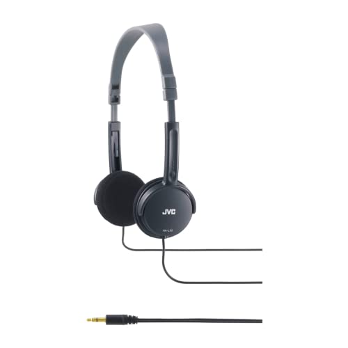 JVC HA-L50-B-E extraleichter On-Ear Kopfhörer, faltbar (Schwarz) von JVC