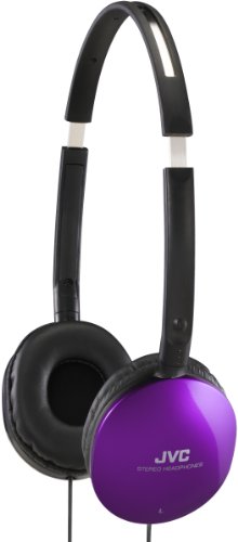 JVC HA-S150-VX-E Flat-Stereokopfhörer (105 dB, 500 mW) lila von JVC