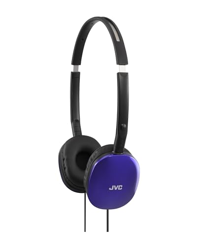 JVC HA-S170 Headsets, mit 1,2 m Kabel, leicht, faltbar und verstellbar, leistungsstarker Klang und Schalldämmung für Lernen, Spielen usw. - Over-Ear-Kopfhörer mit 3,5 mm Klinke, blau. von JVC