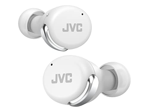 JVC HA-Z330T-W - Kompakte True Wireless Ohrhörer, aktives Noise Cancelling, geringes Gewicht, stylisches Design, BT 5.2, (IPX4), 21 Stunden Spielzeit, Low-Latency Modus für Spiele, (Weiß), In-Ear von JVC