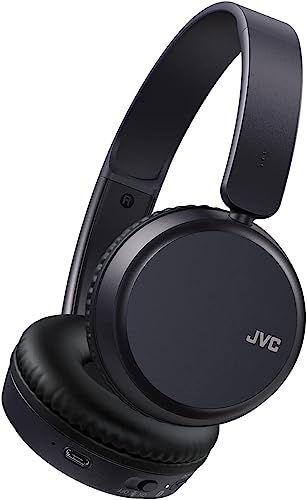 JVC HA-Z37W-A - Bluetooth On-Ear-Kopfhörer, Tiefbass, 3 Klangmodi (Bass/Klar/Normal), 35 Stunden Akkulaufzeit, leicht und faltbares Design, Multi-Point-Funktion, Bluetooth 5.2, (Blau) von JVC