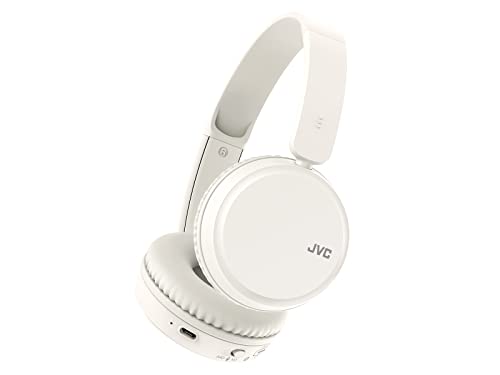 JVC HA-Z37W-W - Bluetooth On-Ear-Kopfhörer, Tiefbass, 3 Klangmodi (Bass/Klar/Normal), 35 Stunden Akkulaufzeit, leicht und faltbares Design, Multi-Point-Funktion, Bluetooth 5.2, (Weiß) von JVC