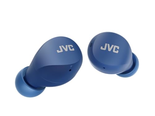 JVC HA-Z66T-A Gumy Mini Wireless Earbuds, klein, Ultraleicht, 3 Sound Modi (Bass/Clear/Normal), Wasserfest (IPX4), 23 Std. Akkulaufzeit, Bluetooth 5.1, (Blau), HA-Z66T-A-E, In-Ear von JVC