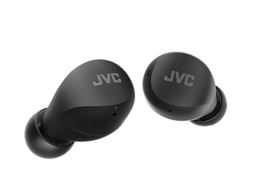 JVC HA-Z66T-B Gumy Mini Wireless Earbuds, klein, Ultraleicht, 3 Sound Modi (Bass/Clear/Normal), Wasserfest (IPX4), 23 Std. Akkulaufzeit, Bluetooth 5.1, (Schwarz HA-Z66T-B-E In-Ear von JVC