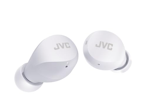 JVC HA-Z66T-W Gumy Mini Wireless Earbuds, klein, Ultraleicht, 3 Sound Modi (Bass/Clear/Normal), Wasserfest (IPX4), 23 Std. Akkulaufzeit, Bluetooth 5.1, (Weiß) von JVC