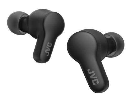 JVC HA-Z77T-B Gumy True Wireless Kopfhörer mit weichen Elastomer Ohrstöpseln, 3 Sound-Modi, Bluetooth 5.3, 24 Std. Akkulaufzeit, iPX4 Spritzwasserschutz, (Olive Black) von JVC
