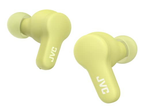 JVC HA-Z77T-G Gumy True Wireless Kopfhörer mit weichen Elastomer Ohrstöpseln, 3 Sound-Modi, Bluetooth 5.3, 24 Std. Akkulaufzeit, iPX4 Spritzwasserschutz, (Apple Green) von JVC