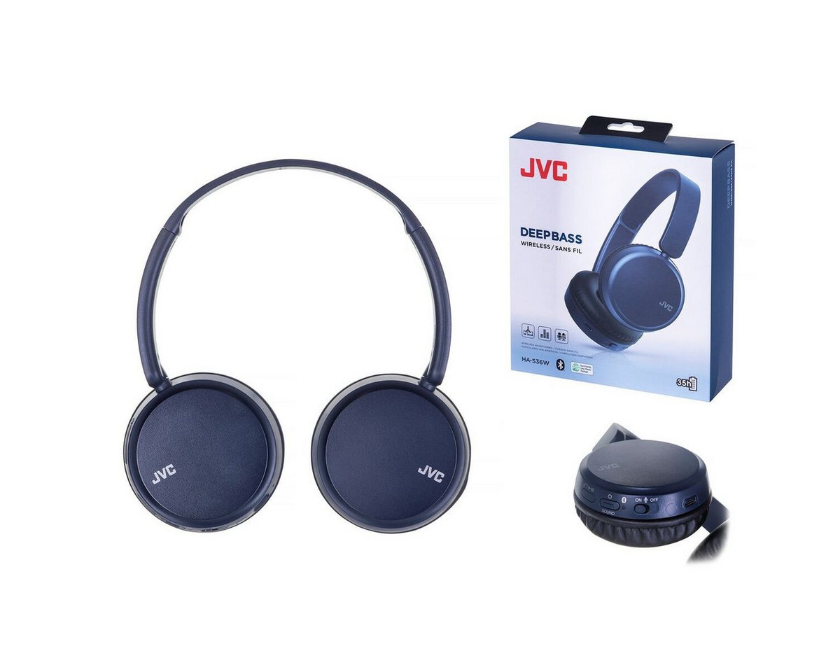 JVC Headset (Bluetooth Kopfhörer mit Mikrofon JVC HAS-36WAU Blau) von JVC