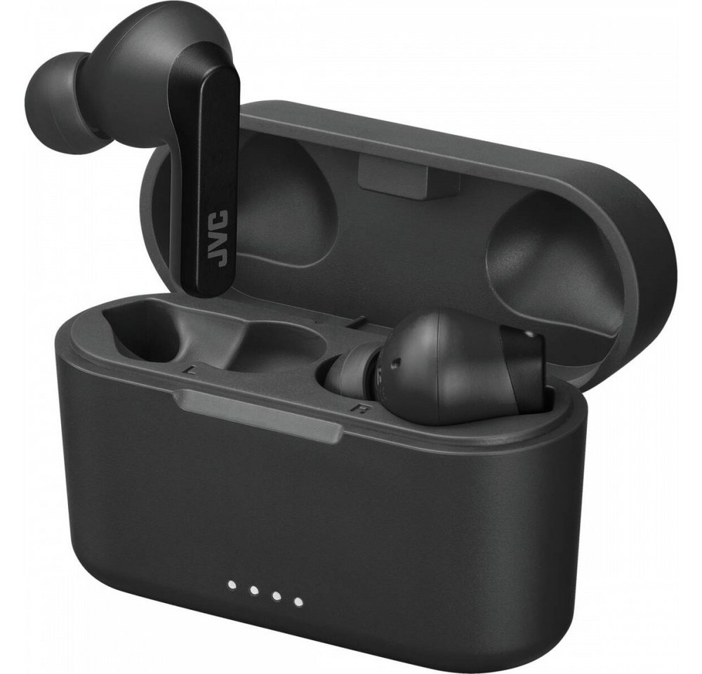 JVC JVC HA-A9T Schwarz In-Ear-Kopfhörer wireless In-Ear-Kopfhörer (Truly Wireless für kabellosen Musikgenuss, Kompatibel mit Sprachassistenten, Bluetooth 5.1, IPX5 wasserfest für Schutz) von JVC