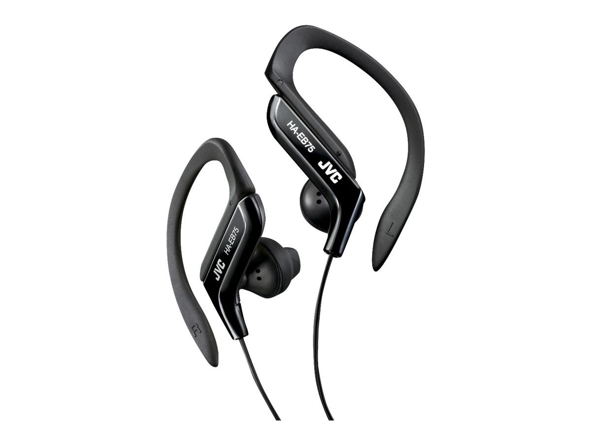 JVC JVC HA-EB75 Kopfhörer Ohrbügel 3,5-mm-Anschluss Schwarz (HAEB75BNU) Headset von JVC