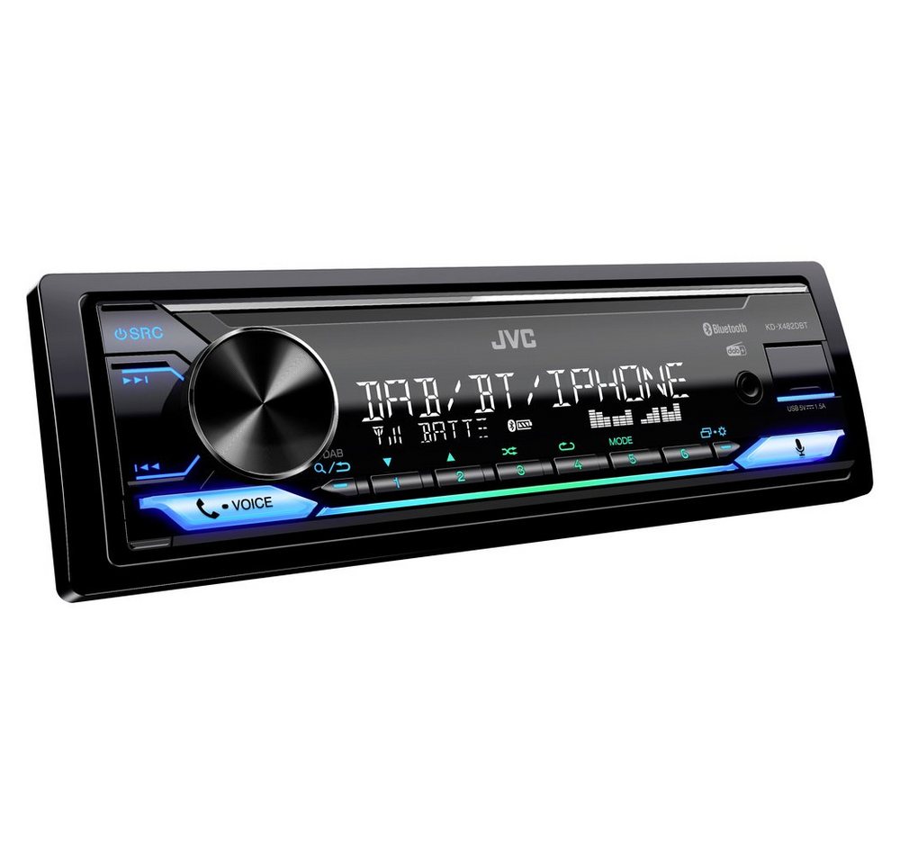 JVC JVC KD-X482DBT Autoradio Bluetooth®-Freisprecheinrichtung, DAB+ Tuner Autoradio von JVC
