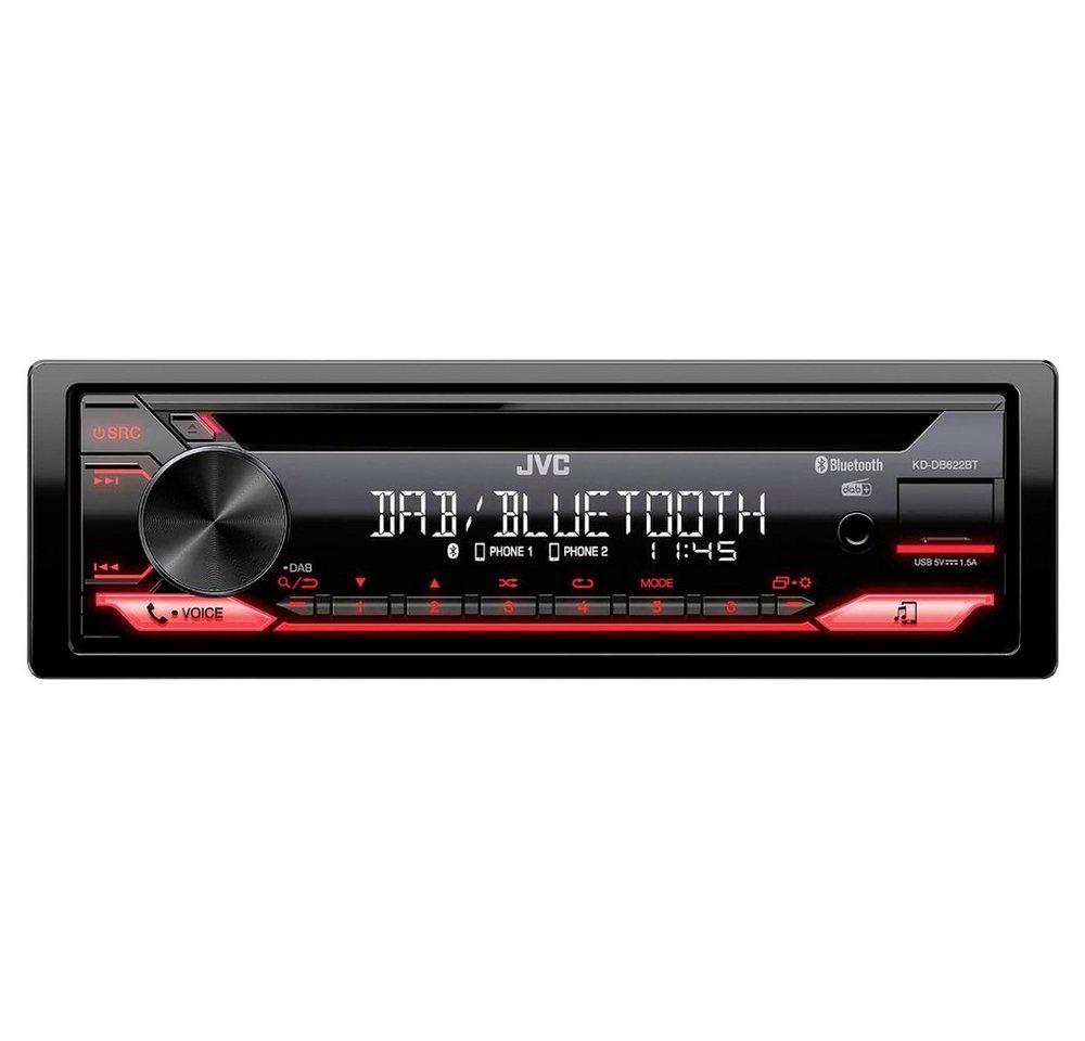 JVC JVC KDDB622BT Autoradio Anschluss für Lenkradfernbedienung, Bluetooth® Autoradio von JVC