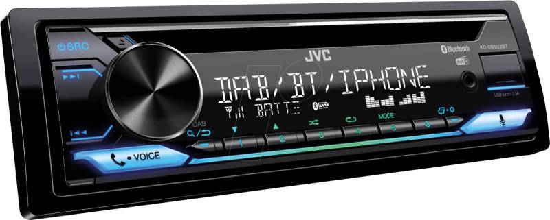 JVC KD-DB922BT - CD-Autoradio mit DAB+, Bluetooth und Vario Colour von JVC