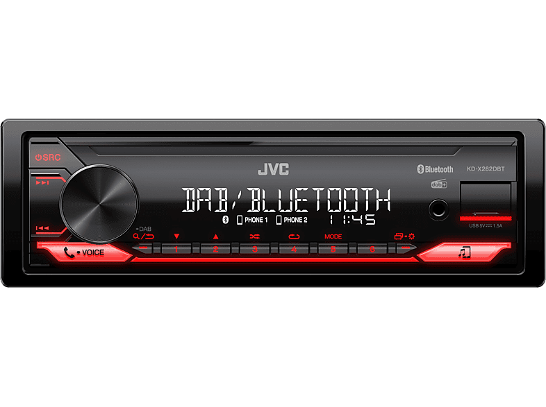 JVC KD-X282DBT Autoradio 1 DIN, 50 Watt von JVC