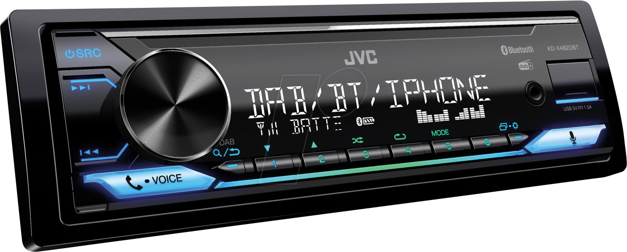 JVC KD-X482DBT - DAB+ Autoradio mit USB, Bluetooth und Vario Colour von JVC