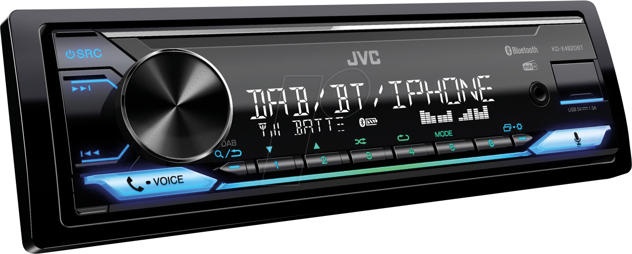 JVC KD-X482DBT - DAB+ Autoradio mit USB, Bluetooth und Vario Colour JVC KD-X482DBT - DAB+ Autoradio mit USB, Bluetooth und Vario Colour von JVC