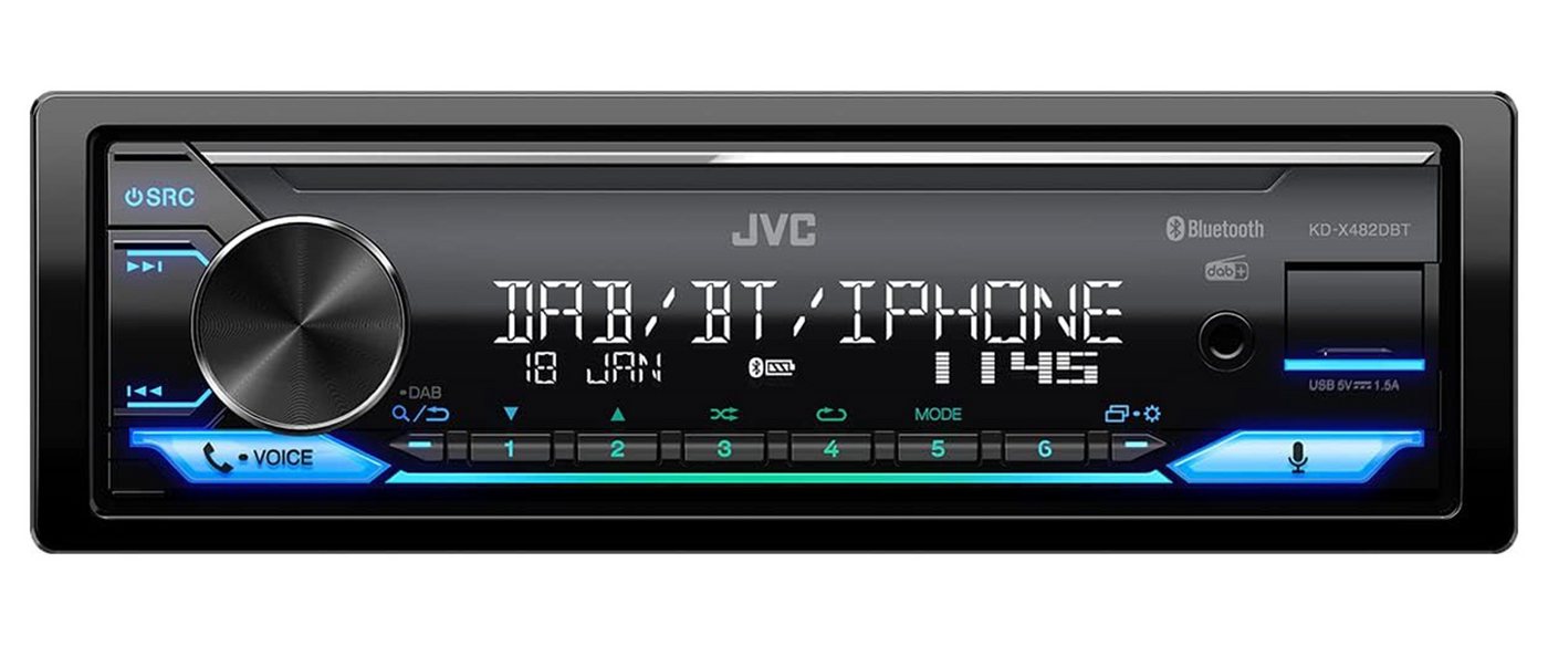 JVC KD-X482DBT DAB+ USB Remote App Android Music iPhone Autoradio JVC KD-X482DBT DAB+ USB Remote App Android Music iPhone Autoradio von JVC