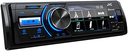 JVC KD-X561DBT USB-Autoradio mit DAB+, Bluetooth und 3" TFT-Farbdisplay (Rückfahrkameraeingang, AUX-Eingang, MP3, WMA, FLAC, DSP, 4 x 45 Watt) von JVC