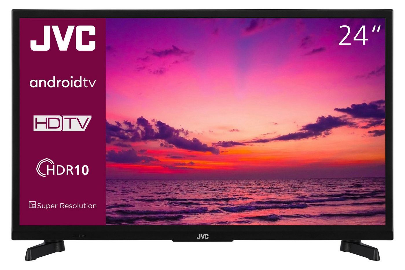 JVC LT-24VAH3455 LCD-LED Fernseher (60 cm/24 Zoll, HD-ready, Android TV, Android Smart TV, HDR, Triple-Tuner, Bluetooth) von JVC