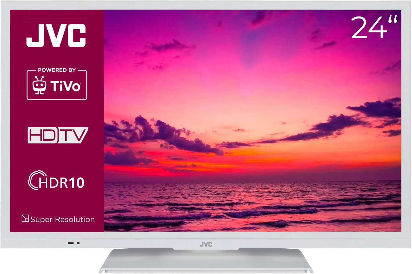 JVC LT-24VH5455W LED-Fernseher (60 cm/24 Zoll, HD ready, Smart-TV) von JVC
