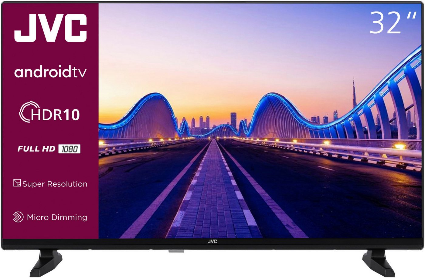 JVC LT-32VAF3355 LCD-LED Fernseher (80 cm/32 Zoll, Full HD, Android TV, Smart-TV) von JVC
