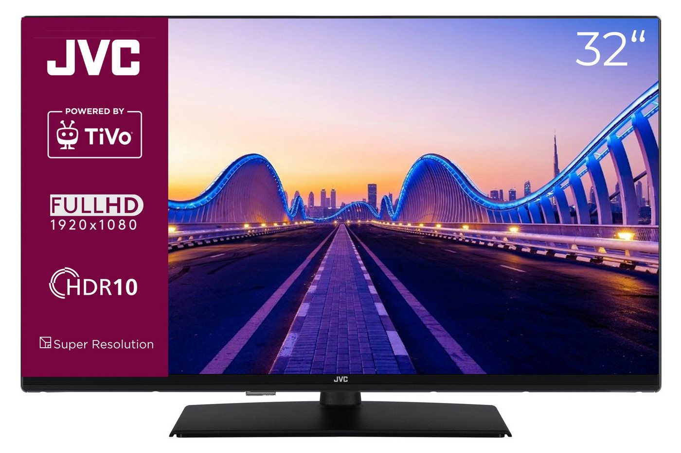 JVC LT-32VF5355 LCD-LED Fernseher (80 cm/32 Zoll, Full HD, Smart TV powered by TiVo, Smart TV powered by TiVo, HDR, Triple-Tuner, 6 Monate HD+ inkl) von JVC