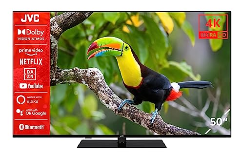 JVC LT-50VU6355 50 Zoll Fernseher / Smart TV (4K Ultra HD, HDR Dolby Vision, Triple-Tuner, Bluetooth, Dolby Atmos) [2023] von JVC