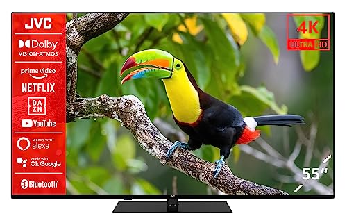 JVC LT-55VU6355 55 Zoll Fernseher / Smart TV (4K Ultra HD, HDR Dolby Vision, Triple-Tuner, Bluetooth, Dolby Atmos) [2023] von JVC