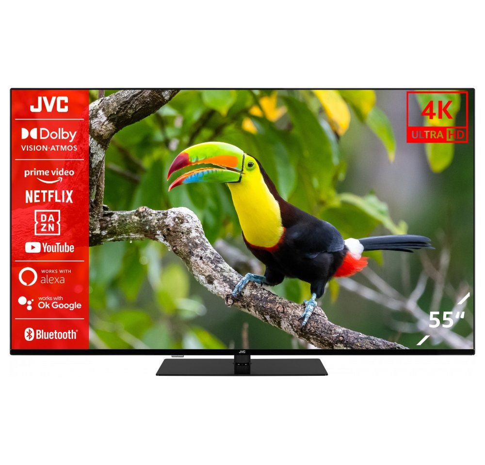 JVC LT-55VU6355 LED-Fernseher (55 Zoll, UltraHD/4K, Smart TV, Drehbarer Standfuß für Flexibilität) von JVC