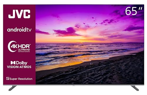 JVC LT-65VA7255 65 Zoll Fernseher/Android TV (4K Ultra HD, HDR Dolby Vision, Triple-Tuner, Bluetooth, Dolby Atmos) [2023], Schwarz von JVC