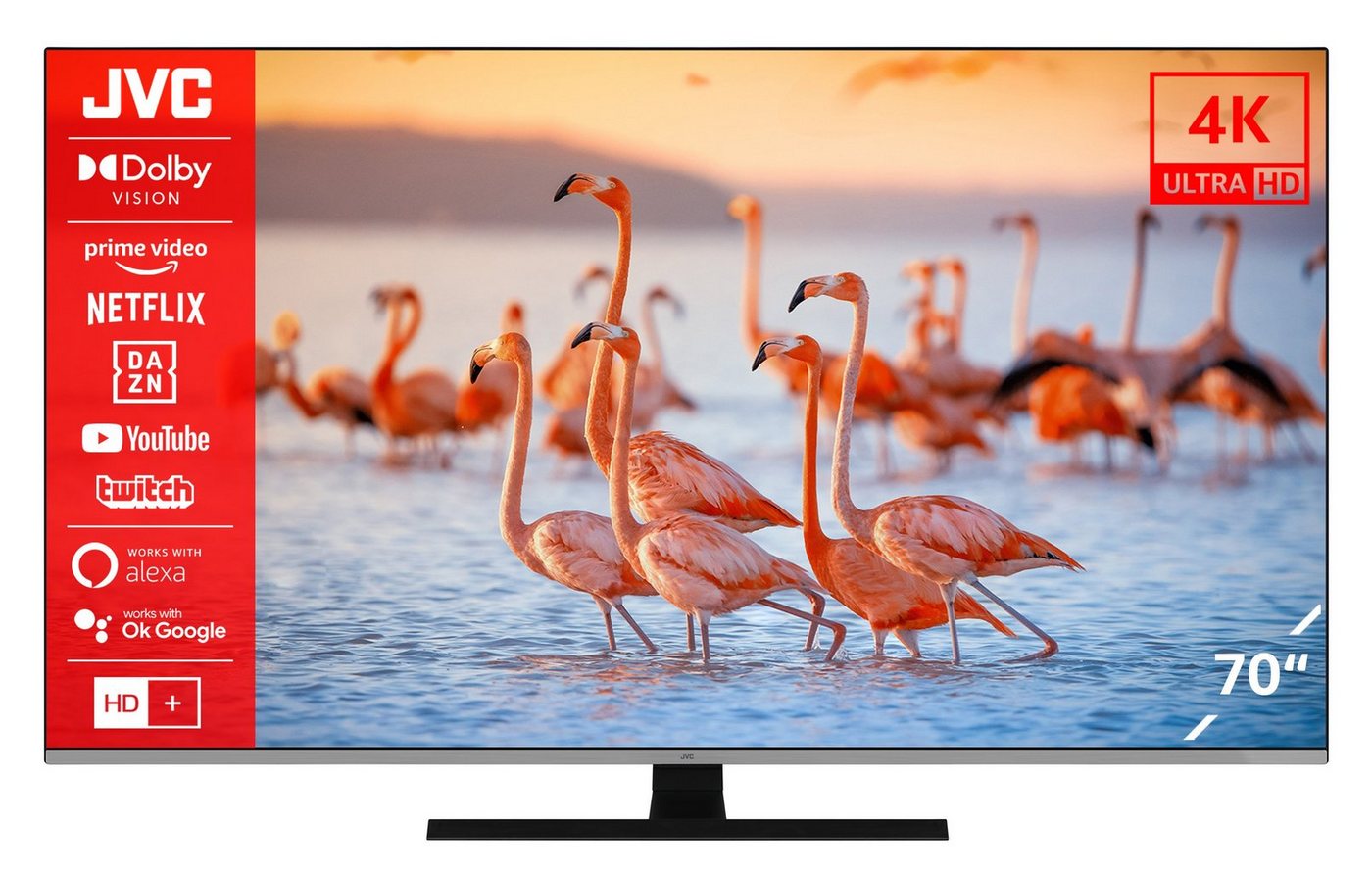 JVC LT-70VU7255 LCD-LED Fernseher (177 cm/70 Zoll, 4K Ultra HD, Smart TV, HDR Dolby Vision, Triple-Tuner, Dolby Atmos, inkl. 6 Monate HD) von JVC