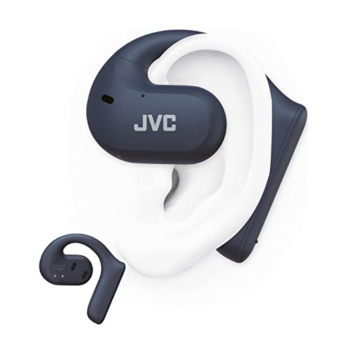 JVC Nearphones HA-NP35T-A, True Wireless Earbuds, Open Ear Design, Noise Cancelling, IPX4, Mikrofon-Muting, 17 Std. Laufzeit, BT 5.1, (Blau) von JVC