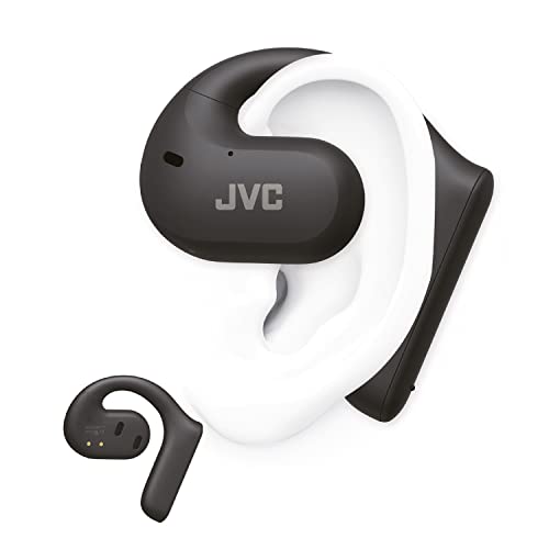 JVC Nearphones HA-NP35T-B, True Wireless Earbuds, Open Ear Design, Noise Cancelling, IPX4, Mikrofon-Muting, 17 Std. Laufzeit, BT 5.1, (Schwarz) von JVC