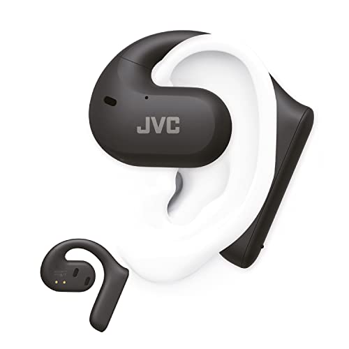JVC Nearphones HA-NP35T-B, True Wireless Earbuds, Open Ear Design, IPX4, Mikrofon-Muting, 17 Std. Laufzeit, BT 5.1, (Schwarz) von JVC