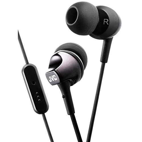 JVC Premium-In-Ear-Kopfhörer mit Mikrofon und Fernbedienung – Schwarz JVC Premium-In-Ear-Kopfhörer mit Mikrofon und Fernbedienung – Schwarz von JVC