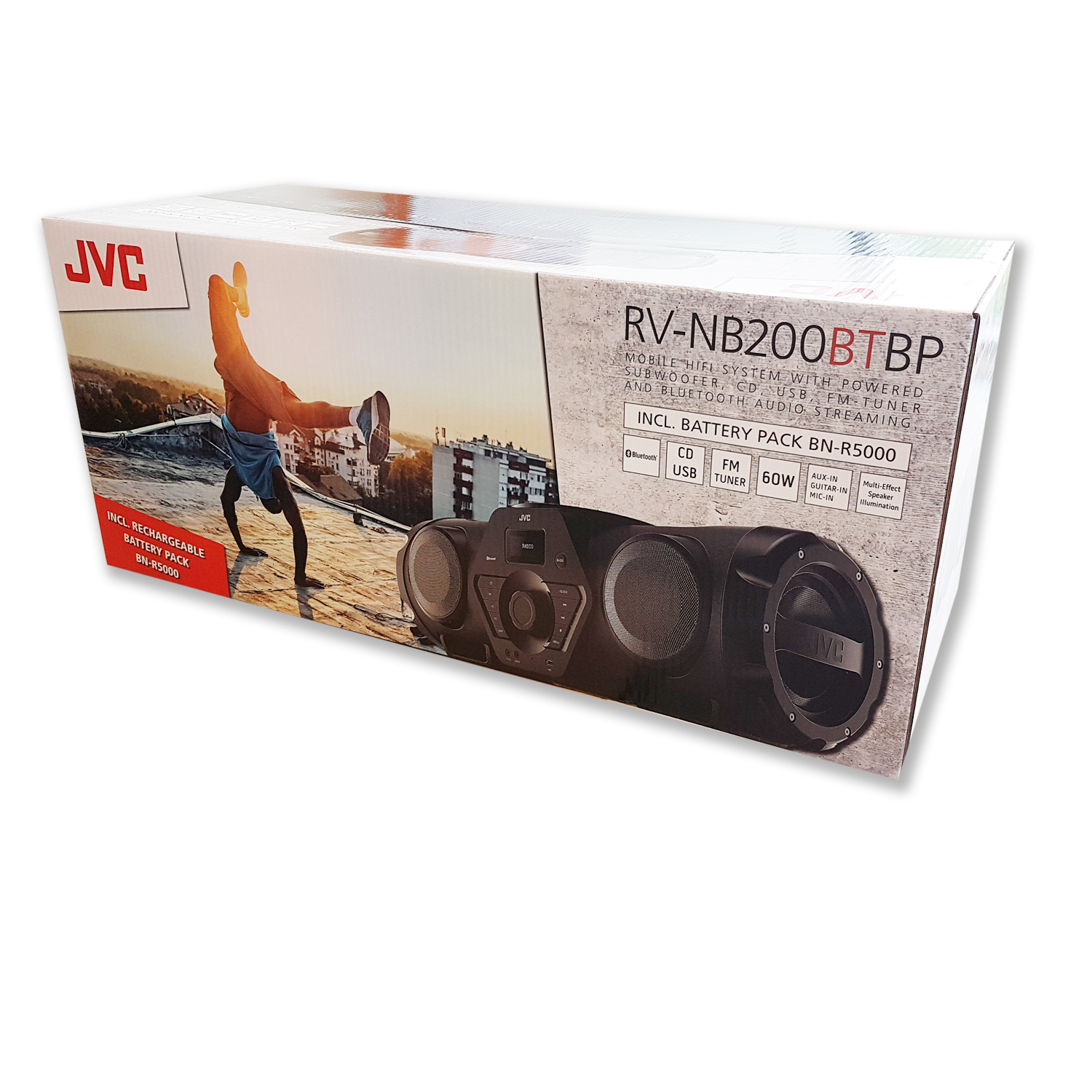 JVC RV-NB200BTBP BoomBlaster inkl. AkkuPack BN-R5000 von JVC