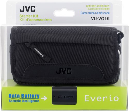 JVC VU-VG1KEU Starter-Kit (Akku BN-VG114, Tasche CB-VM15) für Camcorder von JVC