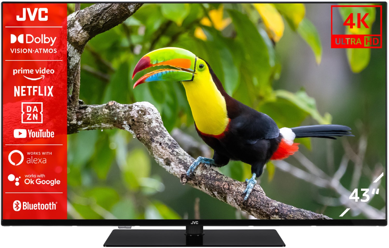 LT-43VU6355 108 cm (43") LCD-TV mit LED-Technik schwarz / F von JVC