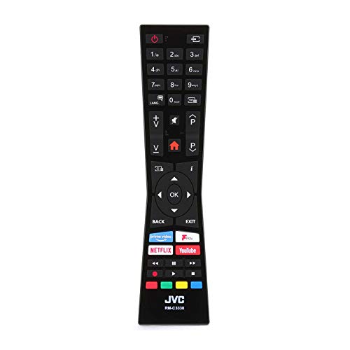Original RM-C3338 RMC3338 Fernbedienung für JVC Smart 4K UHD TV with Netflix YouTube Buttons LT-32C790 LT-49C898 LT-55C870 LT-32C795 LT-43C795 LT-43C890 LT-40C790 LT-40C890 Original RM-C3338 RMC3338 Fernbedienung für JVC Smart 4K UHD TV with Netflix YouTube Buttons LT-32C790 LT-49C898 LT-55C870 LT-32C795 LT-43C795 LT-43C890 LT-40C790 LT-40C890 von JVC