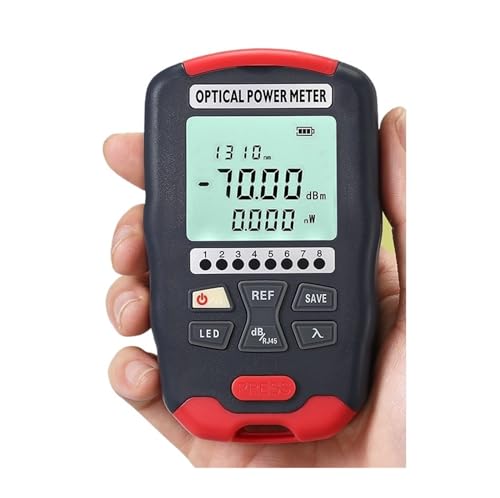 Glasfaserkabeltester Handheld Mini Optical Power Meter -D7/D5/DC7/DC5 OPM Faser Optische Kabel Tester -70 ~ + 10/-50 + 26dbm SC/FC/ST Universal Port(D5 with FC-LC) von JVDDI