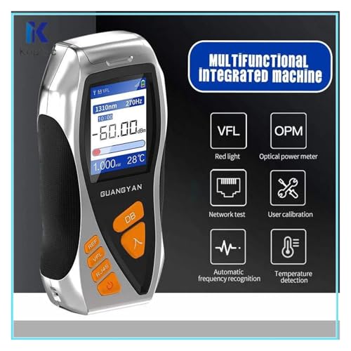 Glasfaserkabeltester Y9 Optisches Leistungsmessgerät Messung Glasfaser Visual Fault Finder 5km Fasertester RJ45 Kabel Trockenbatterie OPM -50 Bis 26dbm(-50 to 26dBm VFL 5KM) von JVDDI