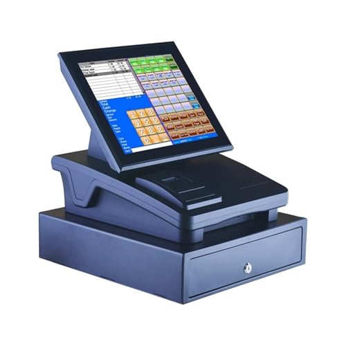 JVDDI Registrierkasse für kleine Unternehmen Touchscreen-Registrierkasse, All-in-One-Gerät mit integriertem Touchscreen, Catering-/Fast-Food-Registrierkasse, Milchtee-Registrierkasse von JVDDI