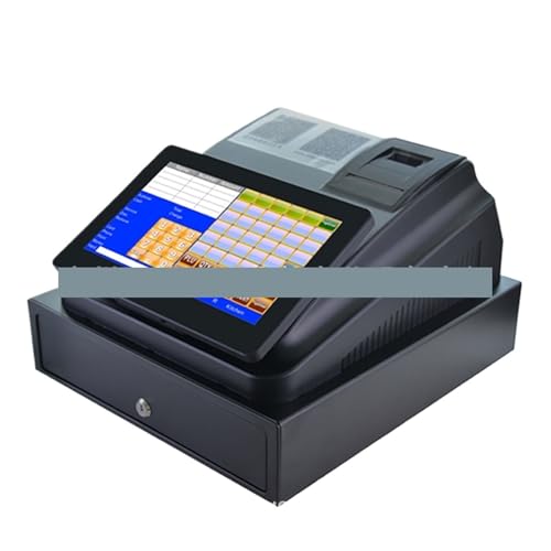 Registrierkasse für kleine Unternehmen Intelligente integrierte elektronische Registrierkasse mit Touchscreen, wartungsfreie Registrierkasse for Fast Food, Milchtee, Snacks von JVDDI