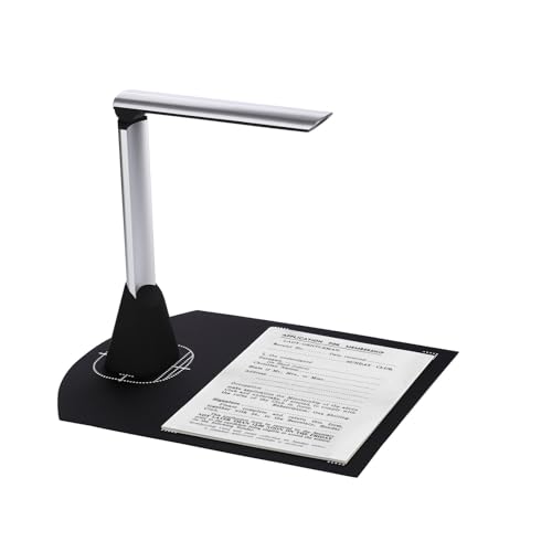Tragbarer Dokumentenscanner BK34 Dokumentenkamera-Scanner, 5-Megapixel-HD-Kamera im A4-Erfassungsformat mit LED-Licht-Lehrsoftware for Online-Unterricht von JVDDI