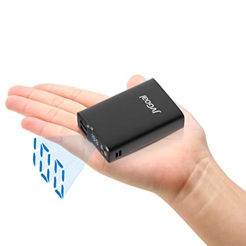 JvGoal Powerbank 12000mAh Dual USB Tragbares Ladegerät LCD Digitalanzeige Mini Externer Akku Kompatibel mit iPhone 12, Samsung S20, Tablet und mehr von JVGoal