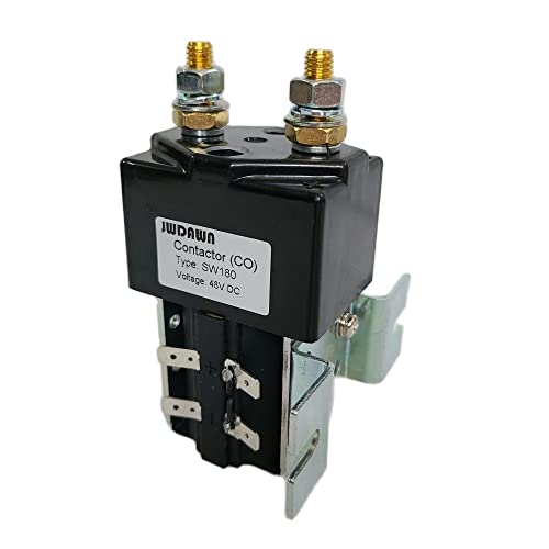 Normalerweise offenes Relais SW180 48 V 200 A Schütz Ersatz Albright SW180B-108 48 Volt 200 A Magnetschalter für Gabelstapler Palettenstapler Golfwagen von JWDAWN