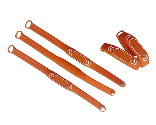 10 Stück 13,56 MHz M1 Chip Armband Wasserdicht Silikon RFID Berührungslos Intelligente Zugangskontrolle Armband (Orange) von JWFKWNH