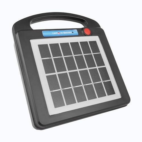 Weidezaungerät 12v Solar 12 Volt Elektrozaungerät 12V Elektrozaun Batterie, Weidezaungerät Solar Mini:1.3Km 50mJ ID6050 von JWS