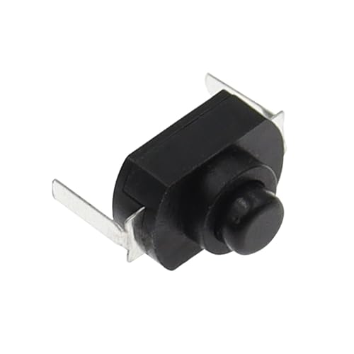 10 STÜCKE 1288BM Druckschalter Schwarz Weiß Taschenlampe Schalter Gebogen Füße Plattfuß 1288 BM 16340 1208YD AUF-WEG(Bent Feet B) von JXCHSWOU